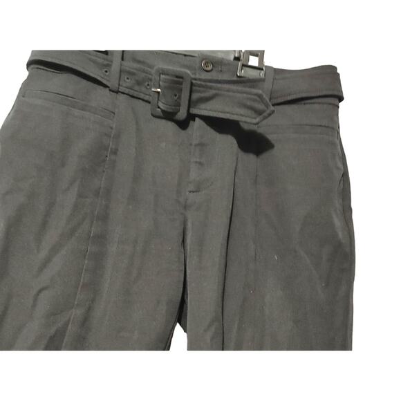 Anthropologie The Essential Slim Trouser Pants High Rise Cropped Black Womens 8 - Picture 5 of 9